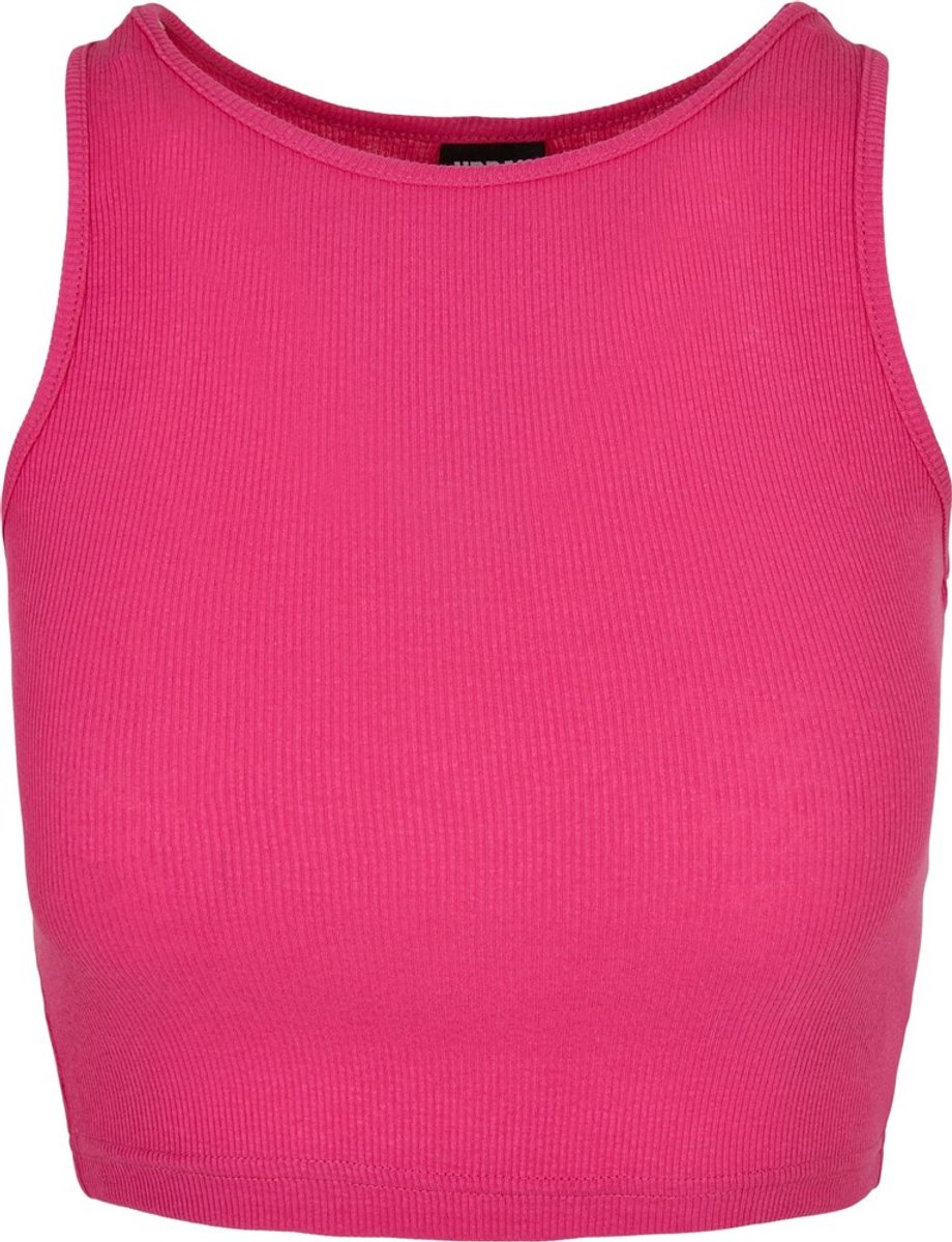 Urban Classics Rib Crop top L Paars