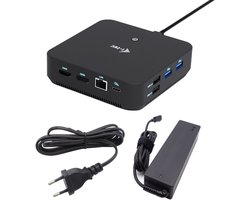 i-tec USB-C DP Dual HDMI Docking Station with Power Delivery 100 W + Universal Charger 100W