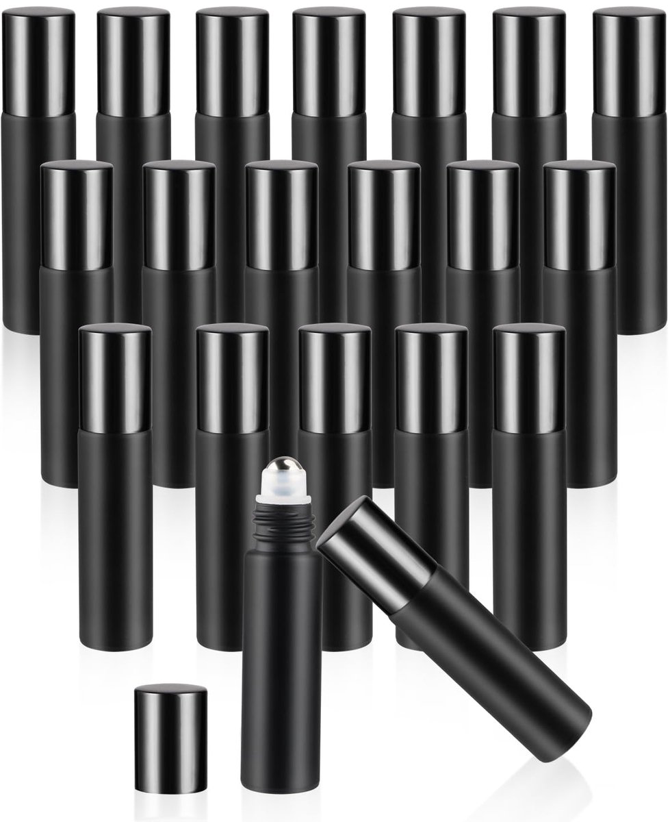 DKBT 48 stuks glazen flessen voor etherische oliën, 5 ml, leeg