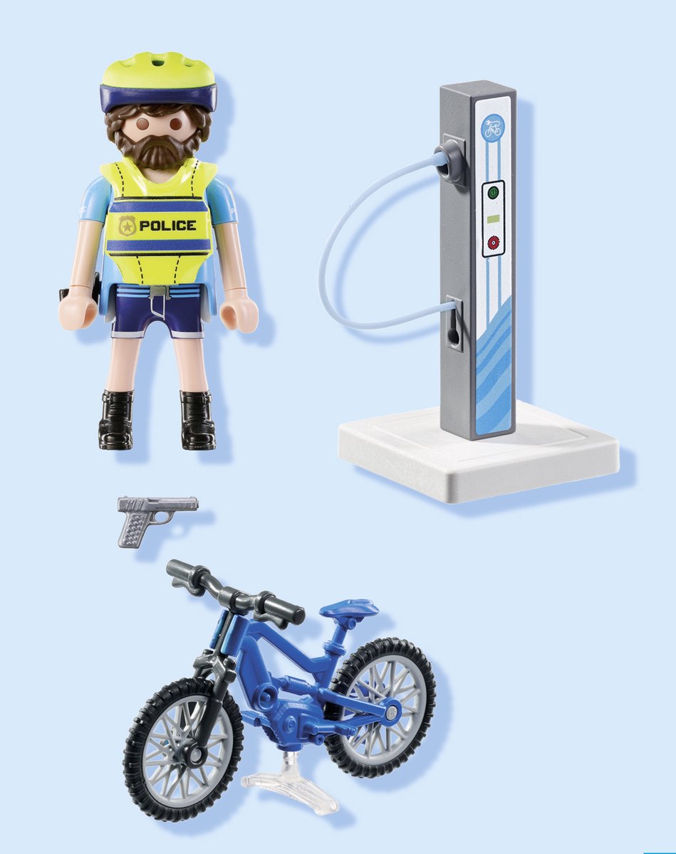 PLAYMOBIL Action Heroes Politie fiets patrouille 71732 — afbeelding 6
