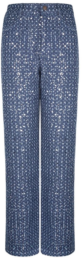 Jean Denim à paillettes - nouvelle collection - femme - bleu - taille M