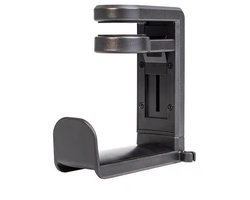Koptelefoon Standaard - Haak - Verstelbare Headset Stand - Headset Hanger - Universele Koptelefoon Haak - Koptelefoon Houder voor onder Bureau - Headset Standaard - 4*1.6*4.5inch - Zwart