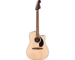 Fender California Standard Redondo CE Natural – Akoestische‑Elektrische Dreadnought Gitaar met Cutaway
