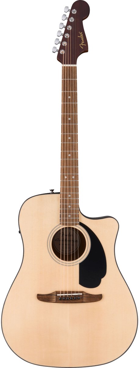 Fender California Standard Redondo CE Natural – Akoestische‑Elektrische Dreadnought Gitaar met Cutaway