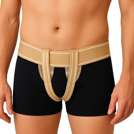 Hernia Liesbreukband - Medical Brace - Dubbele breukband - Anatomisch ontworpen drukpunten  - Universele maat