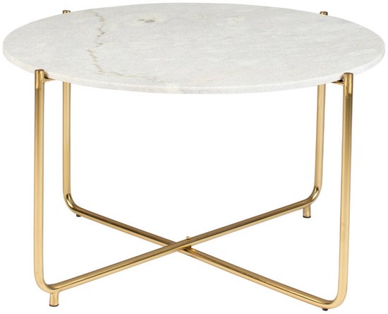 Table basse Torsby marbre blanc