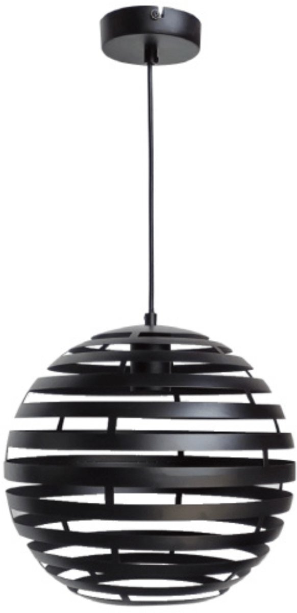 Vurna - Josefien Hanglamp Zwart Staal 30 Cm