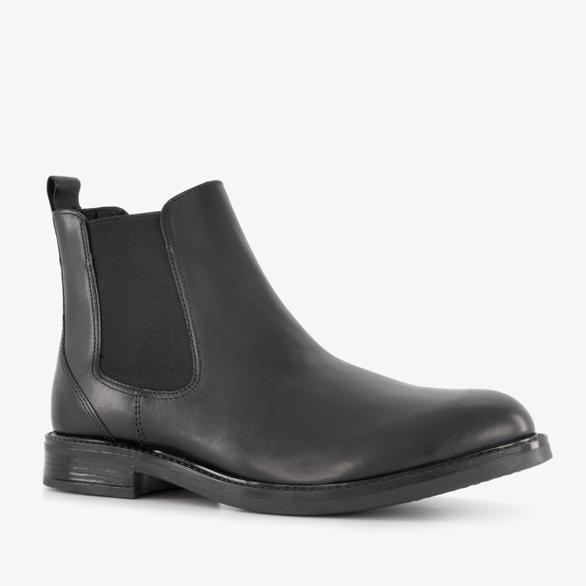 Van Beers leren Chelsea boots zwart - Maat 45