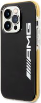 Mercedes-AMG Back Case PC/TPE - Apple iPhone 14 Pro (6.1") - Zwart/Geel