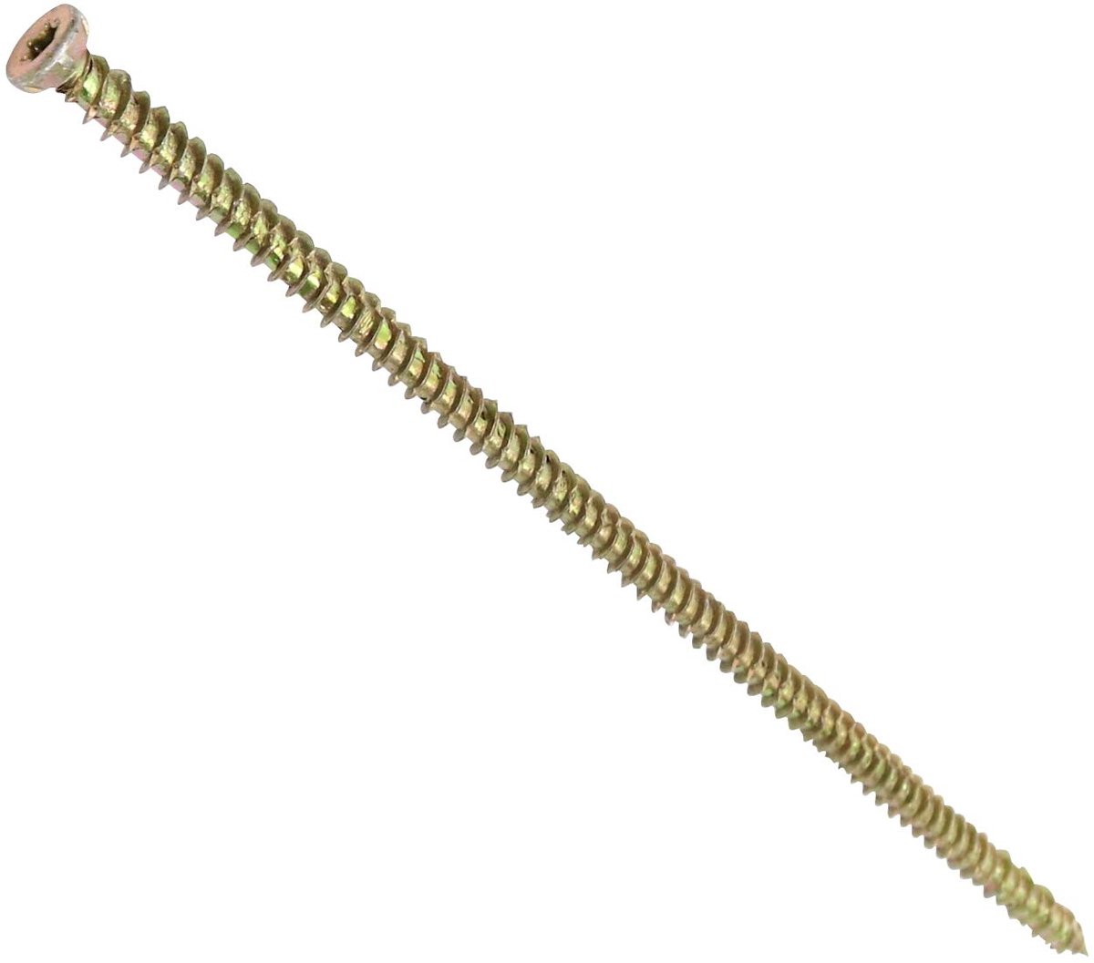 Set van 20 gegalvaniseerde messing frameschroeven met T30 zeskantkop, Ø7,5x212 mm, voor stevige en duurzame bevestiging in diverse toepassingen