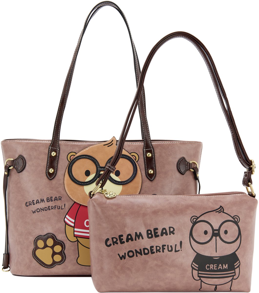 myMo pop Cream Bear 2-in-1 draagtasset 2-in-1 draagtasset