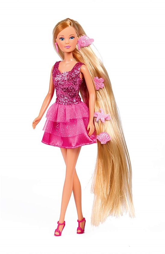 Simba Pop Steffi Love Hairstylist Junior 29 Cm Roze 11-delig van Simba — afbeelding 2