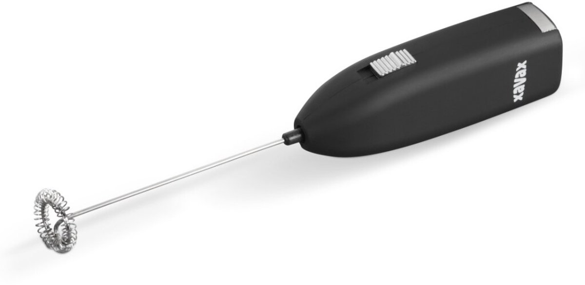 Xavax Elektrische Melkopschuimer – Handstaaf – Batterij – Zwart