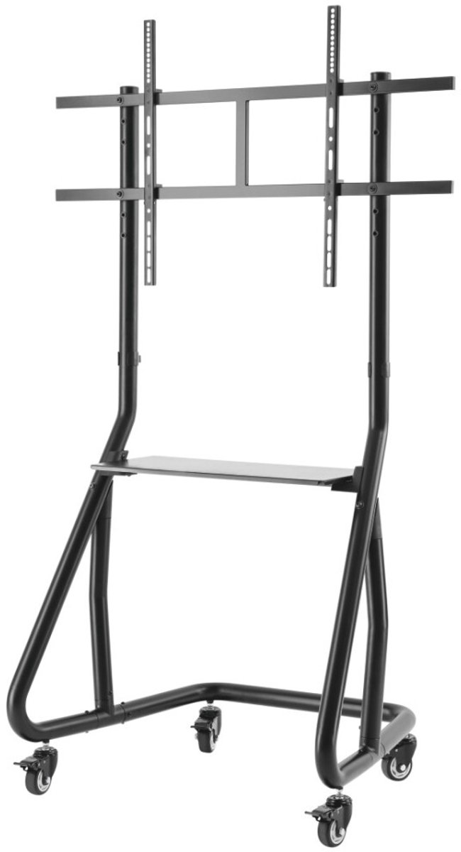 Hama TV Standaard + Wielen in Hoogte Verstelbaar voor Schermen tot 100 Inch Zwart