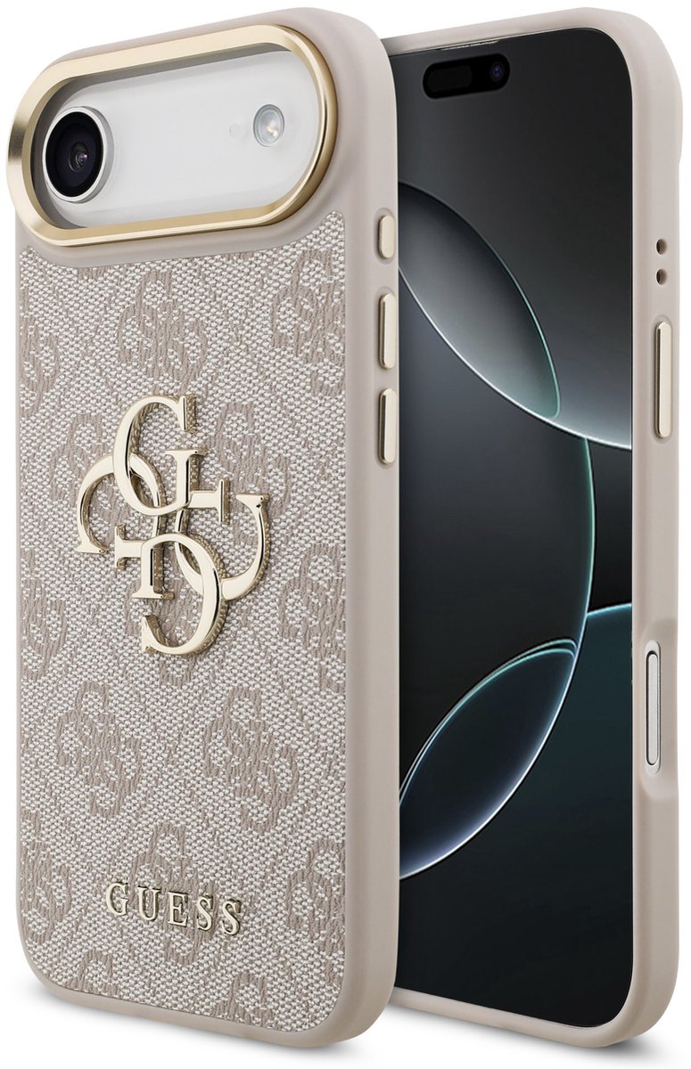Guess 4G Metal Logo hoesje geschikt voor iPhone Air – Luxe en Slank – Roze