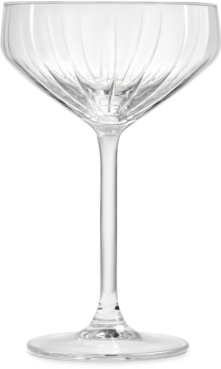 Royal Leerdam - Carré Optics - Champagnecoupes - Set van 6 - 28,5 cl - Champagneglazen