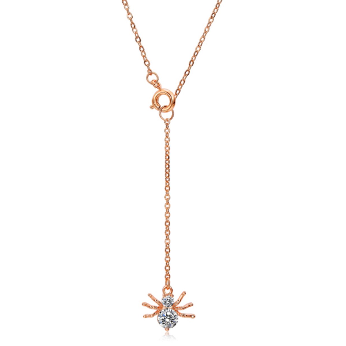 Cilla Jewels ketting Spider rosegoud Verguld