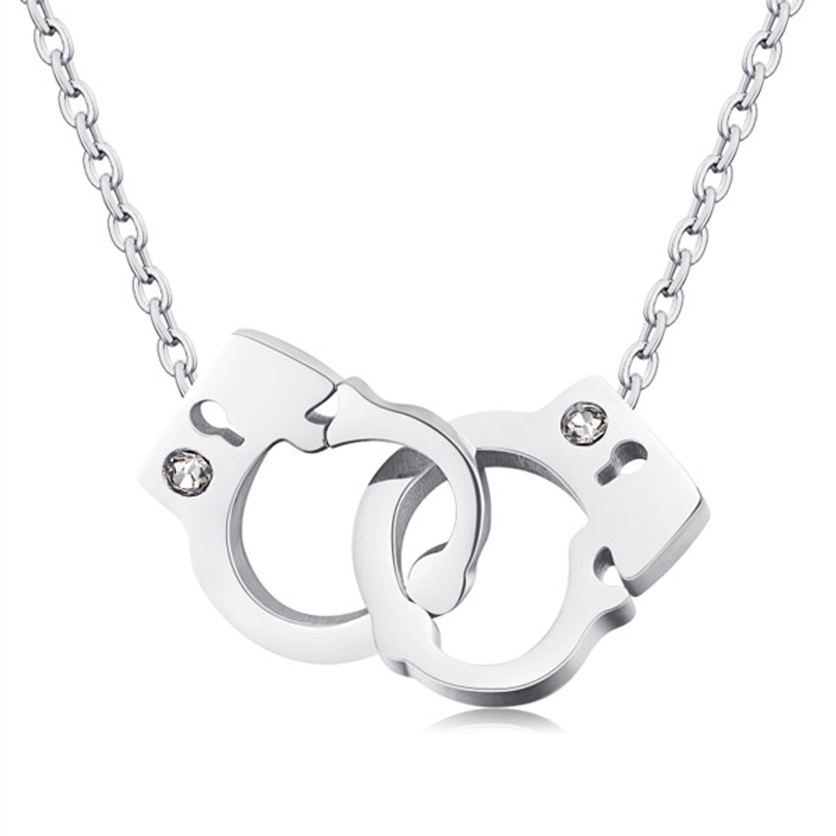 Cilla Jewels ketting Zilverkleurig Handcuff Pendant