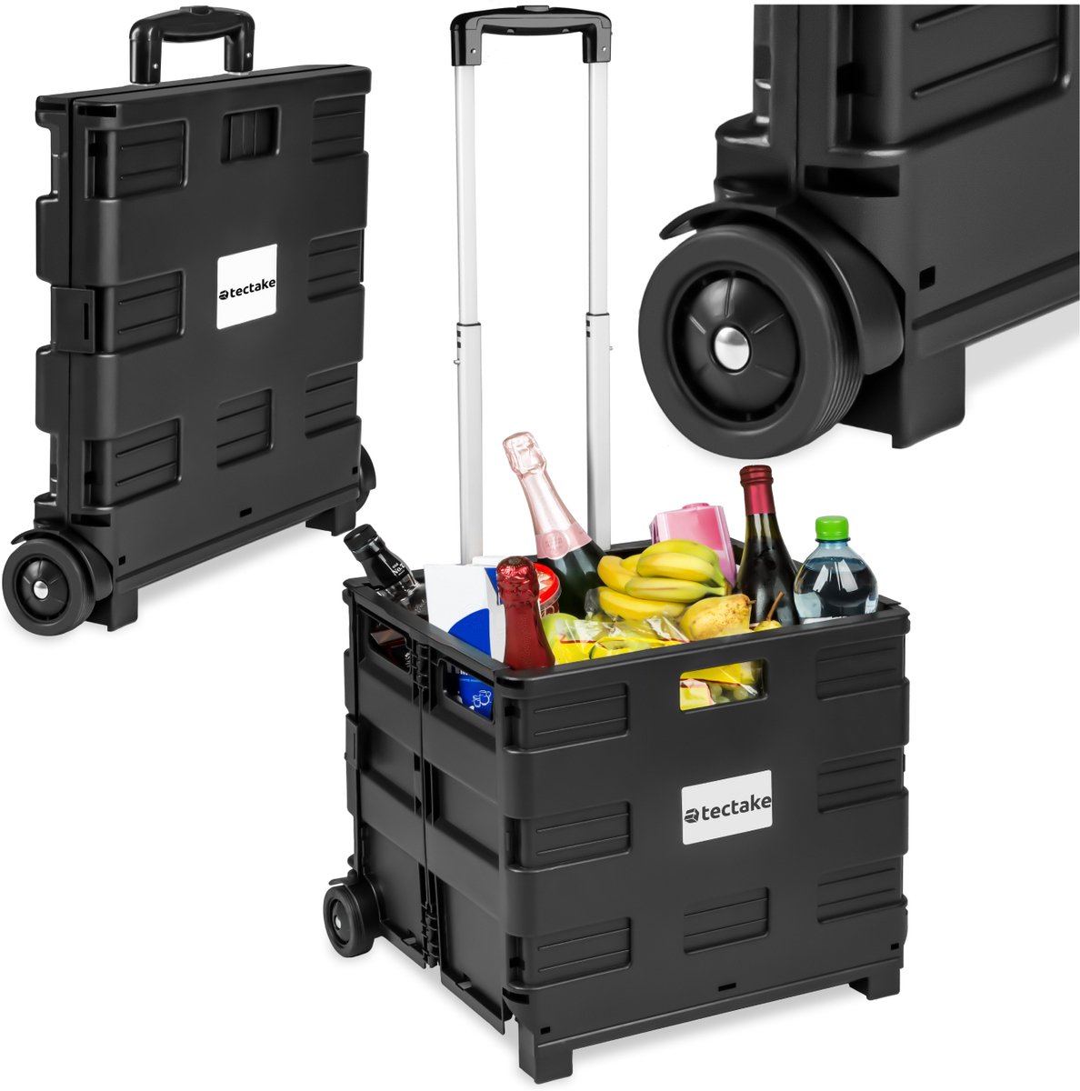tectake® - Inkooptrolley boodschappen trolley opvouwbaar - 402118