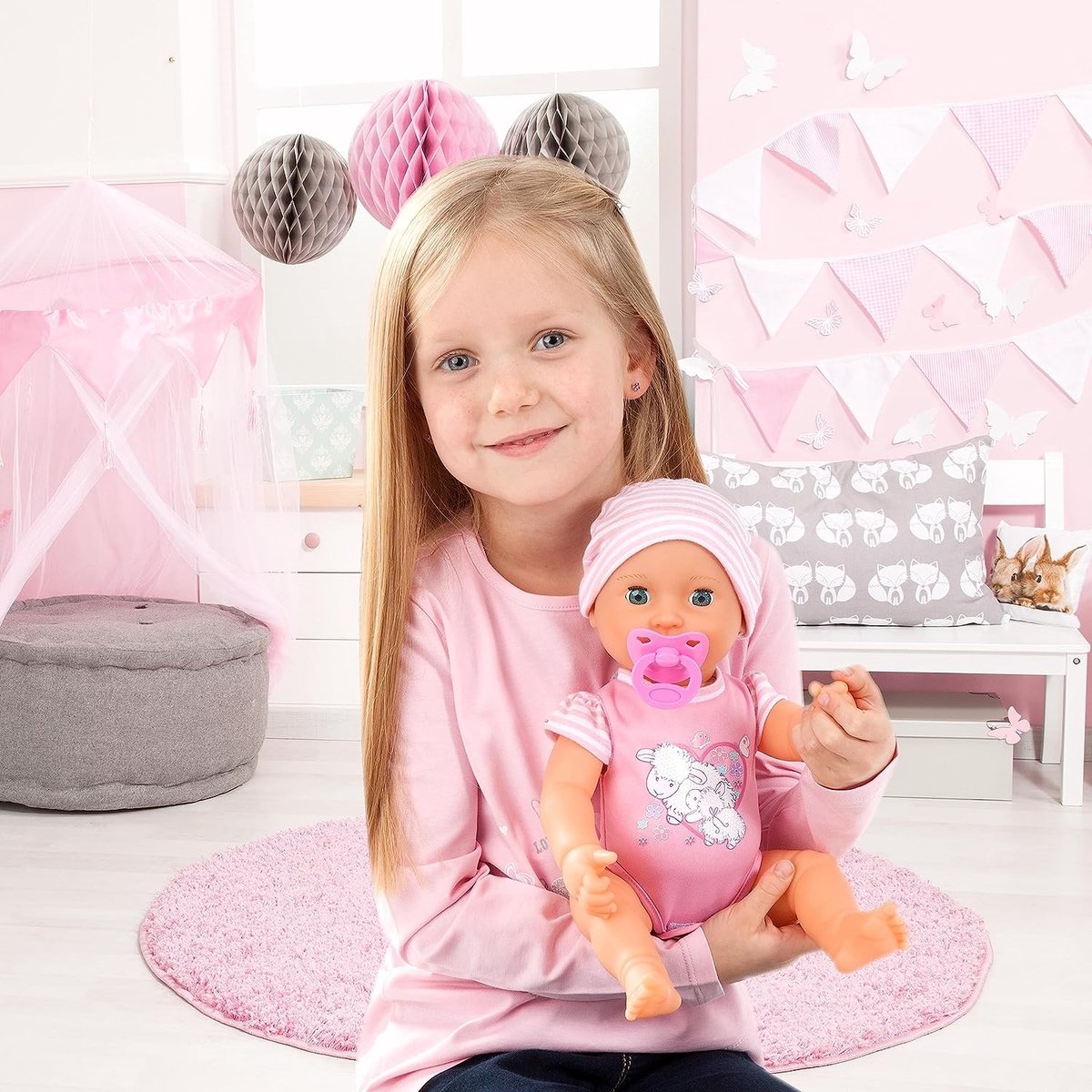 Bayer Design - Pasgeboren pop Piccolina New Born Baby met accessoires — afbeelding 4