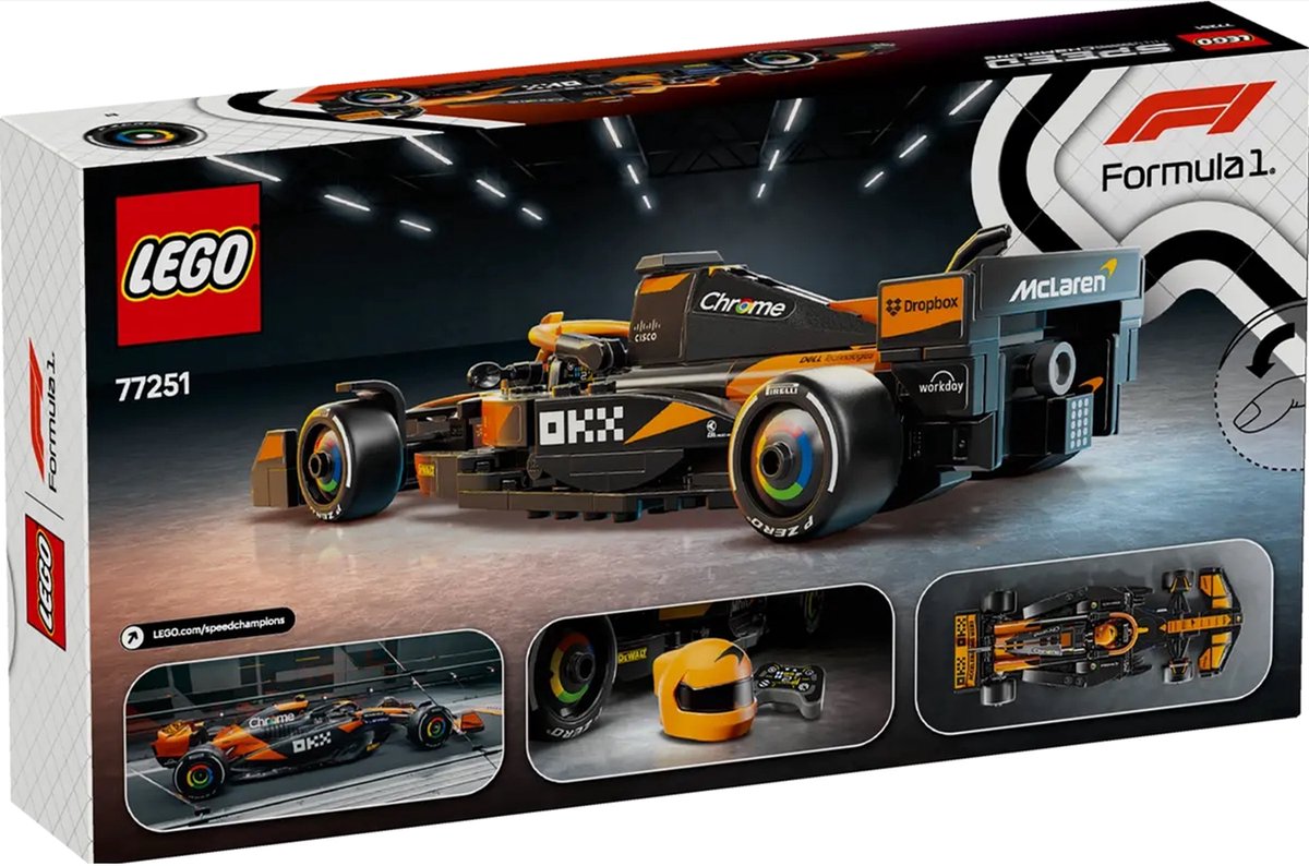 LEGO Speed Champions McLaren F1 Team MCL38 racewagen Set - 77251 — afbeelding 19