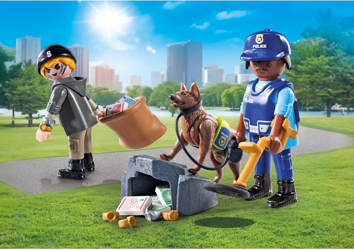 PLAYMOBIL Action Heroes Politiehond met boef 71731 — afbeelding 4