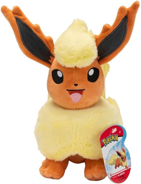 Jazwares Pokémon Knuffel Figure Flareon 20 cm Knuffeles