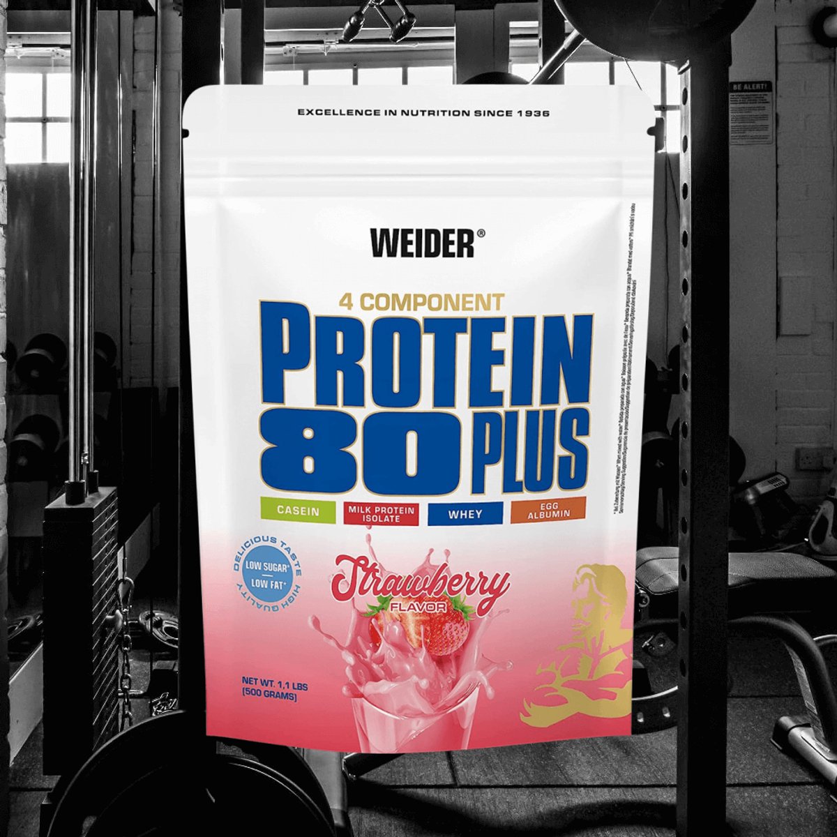 Weider Protein 80 Plus (500g) Strawberry - Eiwitten - Eiwit Mix