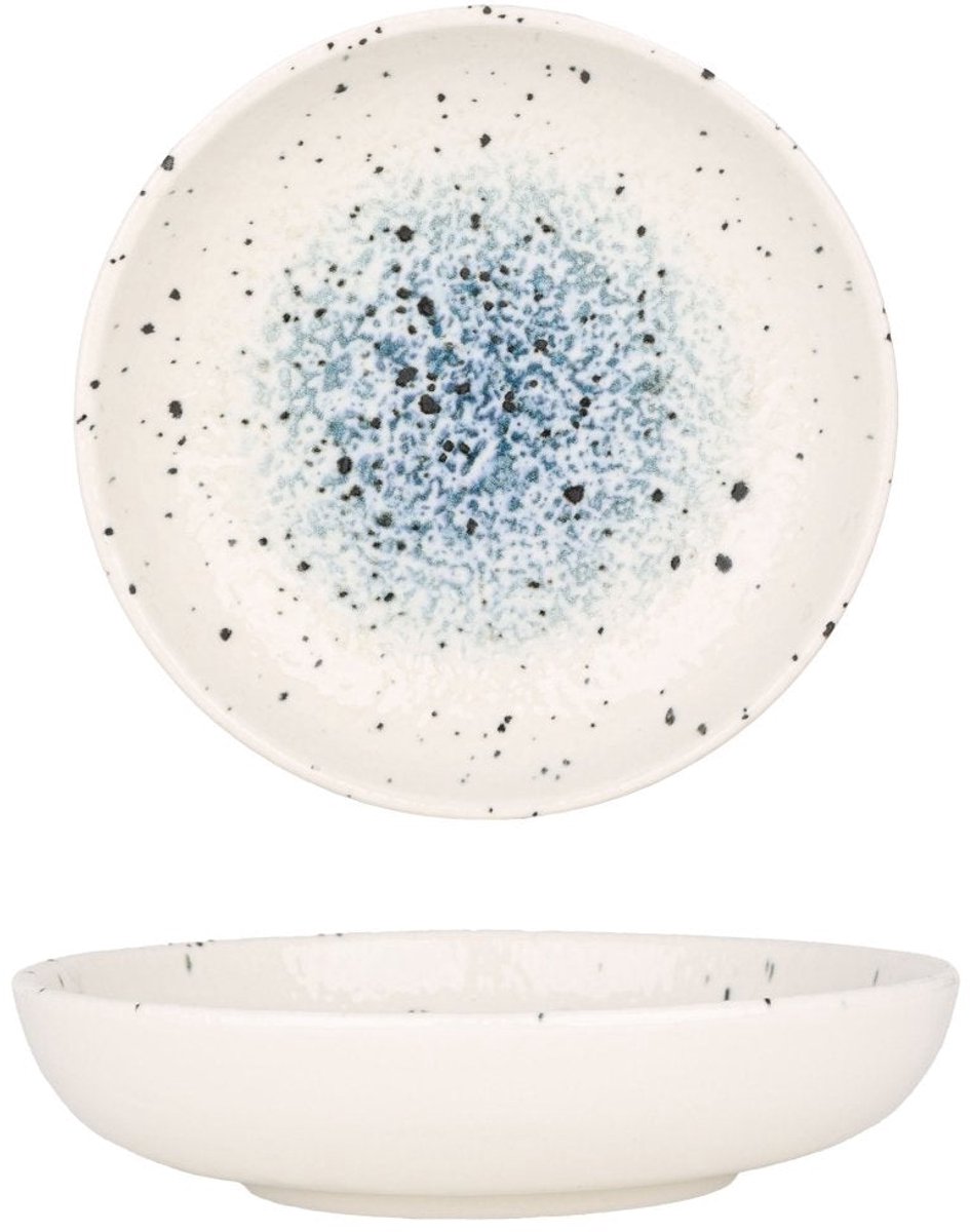 Rinart Serveerschaal - Splash - Porselein - 10 cm - set van 2
