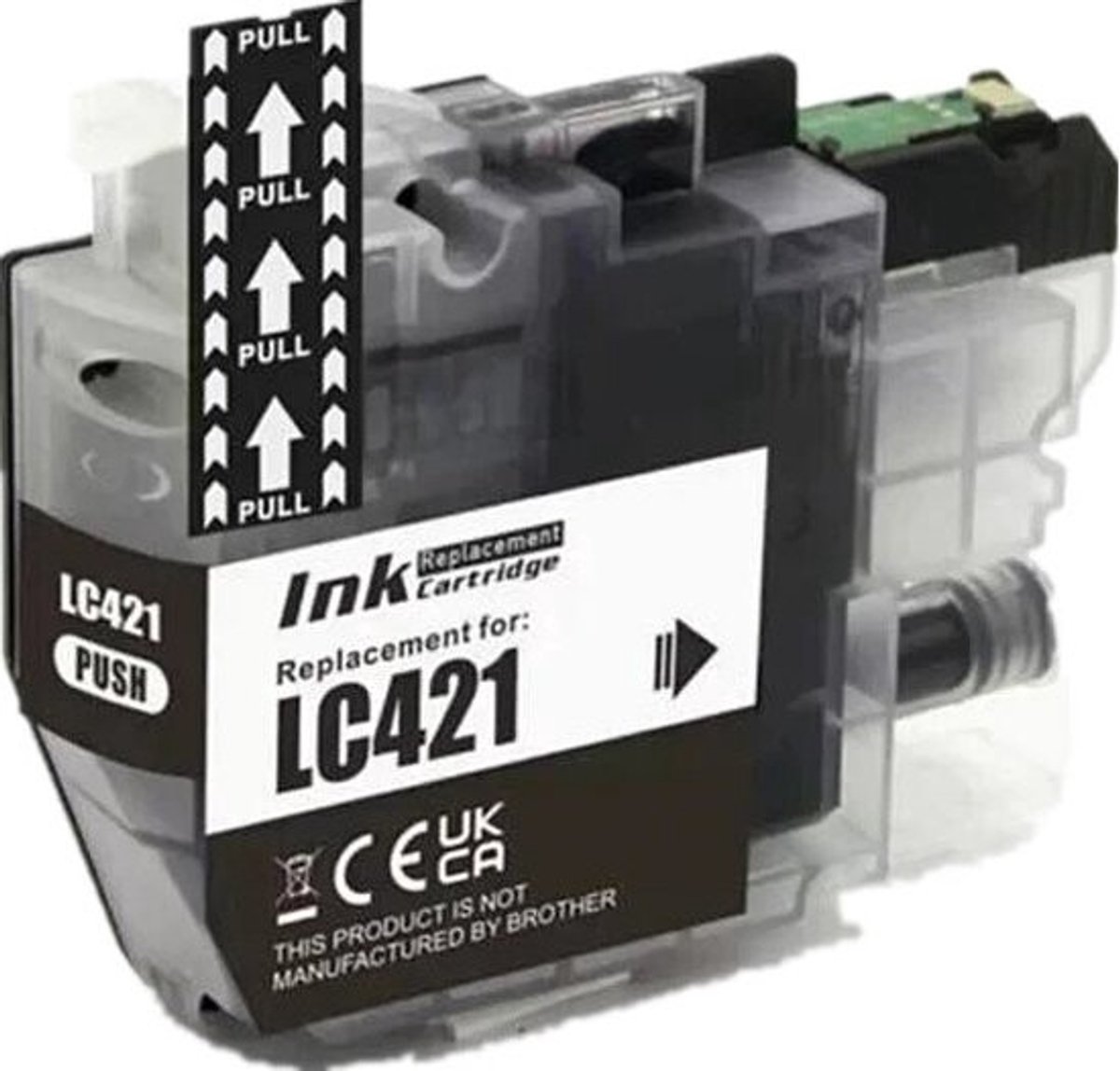 LC-421 Zwart - Huismerk inktcartridge compatible met Brother DCPJ1050DW / Brother DCPJ1140DW / Brother LC421 / Brother MFCJ1010DW