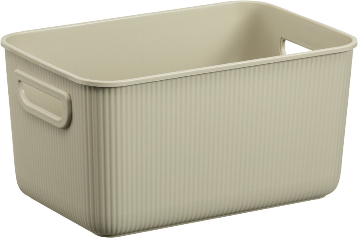 Akita Plast Team - Opbergbox - Opslagcontainer 5L - 100% gerecycled - Beige