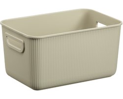 Akita Plast Team - Opbergbox - Opslagcontainer 5L - 100% gerecycled - Beige