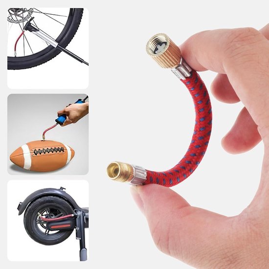 ACCESSOIRES VELO,--Adaptateur de Valve multifonctionnel pour vélo, 12 pièces, combinaison pour