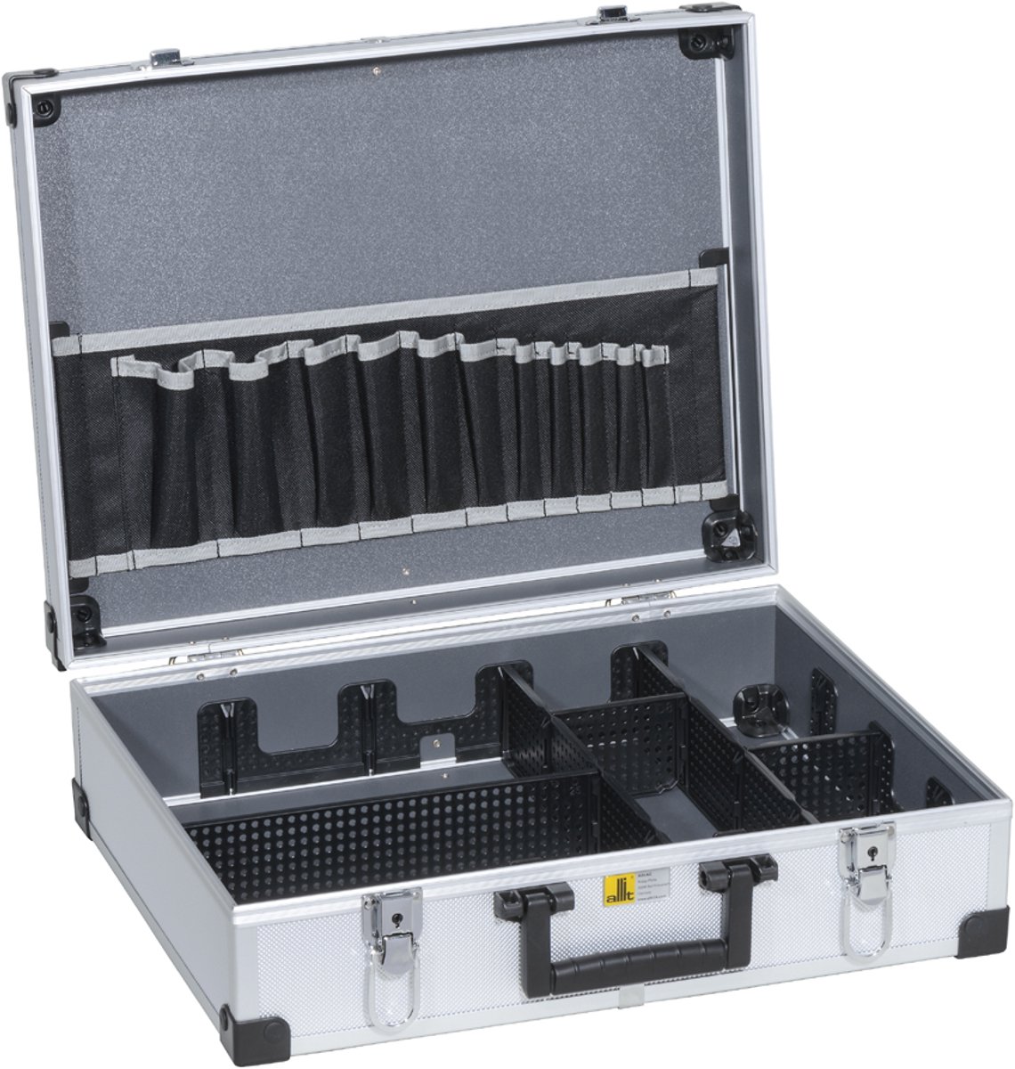 allit gereedschapkoffer AluPlus Tool >L< 44-1, zilver