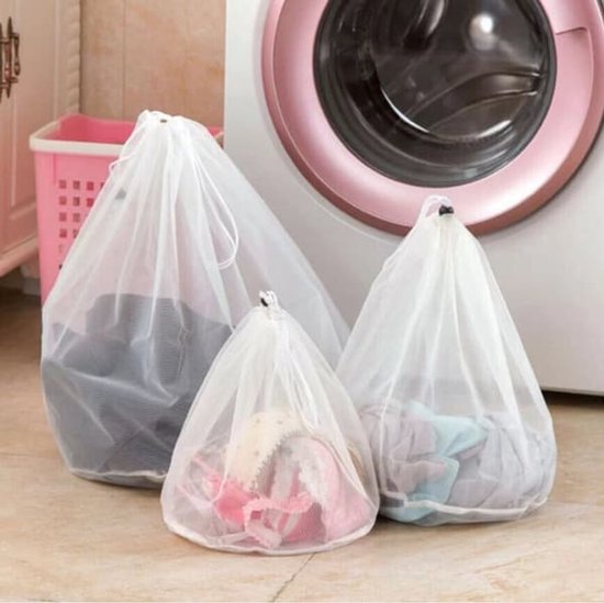 3 stuks Was Tassen Voor Ondergoed & Beha , Doorschijnend Wassen Tassen