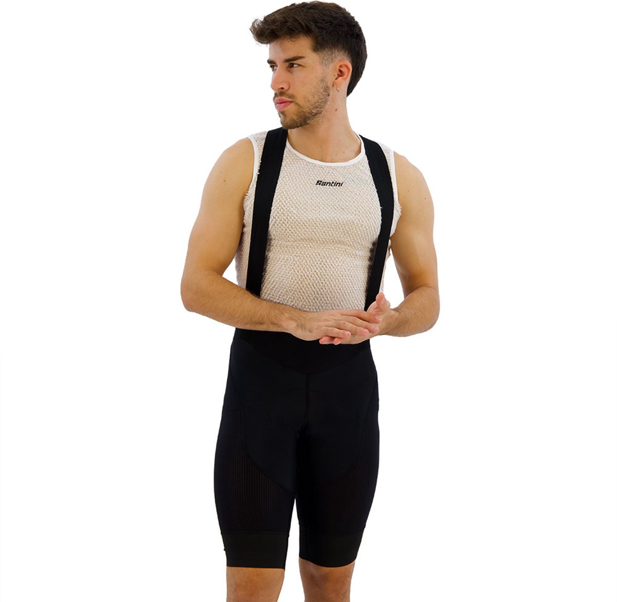 Santini Super Lite Fietsbroek Zwart M Man