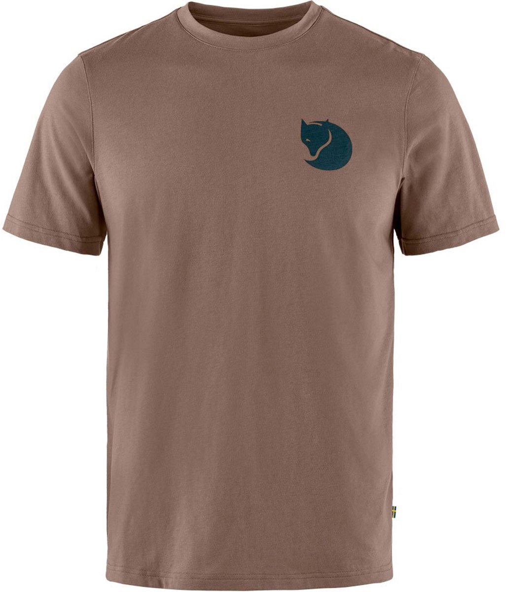 Fjällräven Walk With Nature T-shirt Met Korte Mouwen Man Bruin