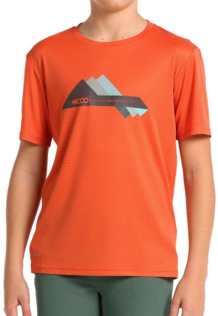 +8000 Hule T-shirt Met Korte Mouwen Oranje 10 Years Jongen
