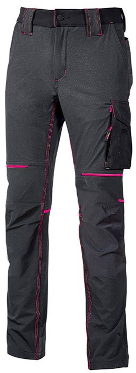 U-power World Lady Werkbroek Grijs 3XL Vrouw