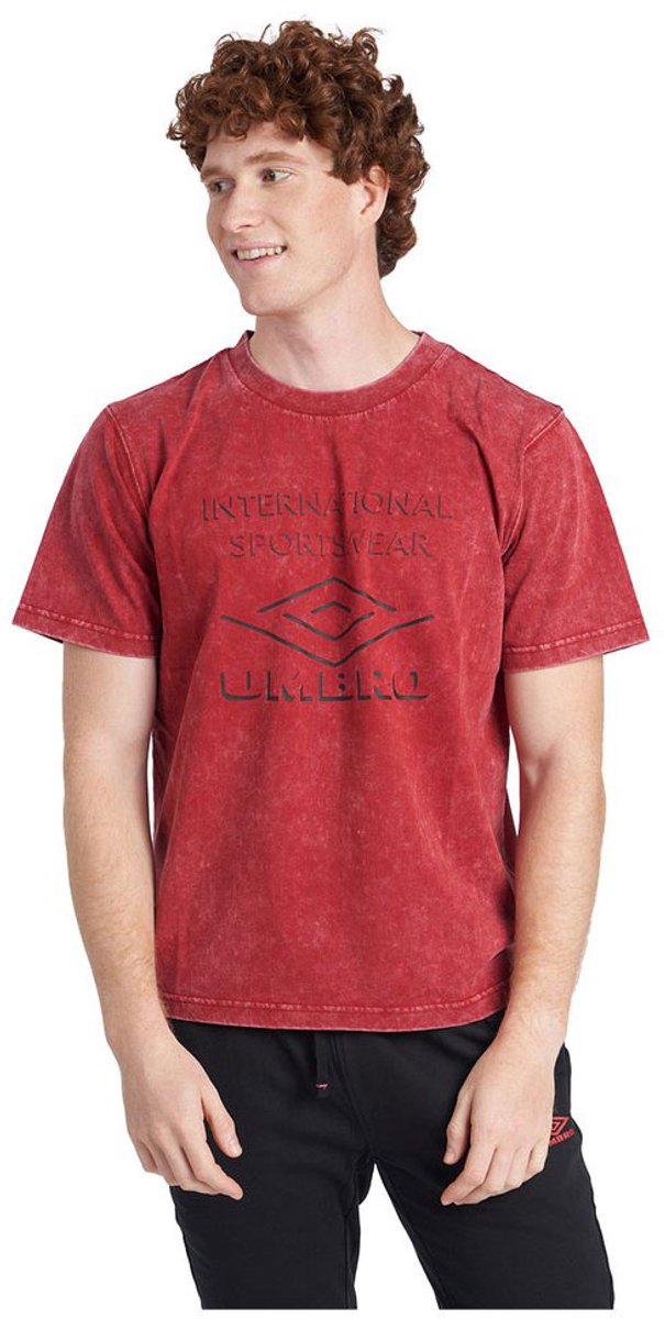 Umbro Large Logo T-shirt Met Korte Mouwen Rood M Man