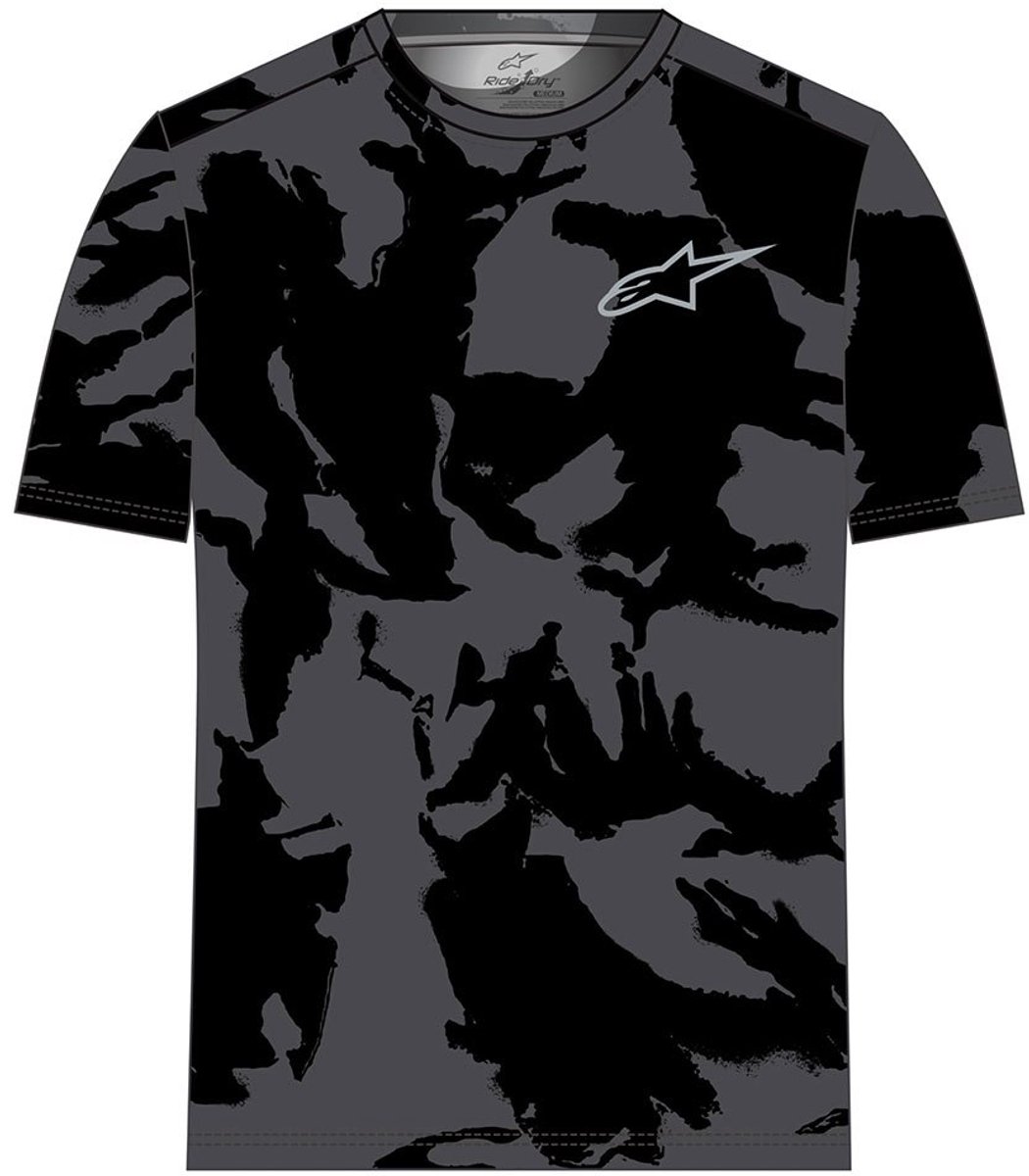 Alpinestars Camo Performance T-shirt Met Korte Mouwen Man Zwart