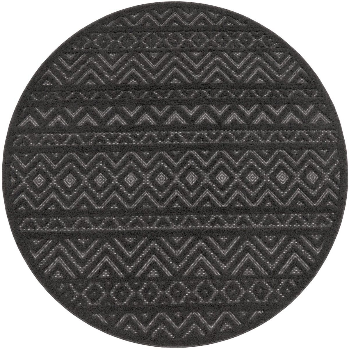 Binnen- en buitentapijt Eetkamer Weerbestendig Balkon Effen kleuren 3D Boho Scandi Design