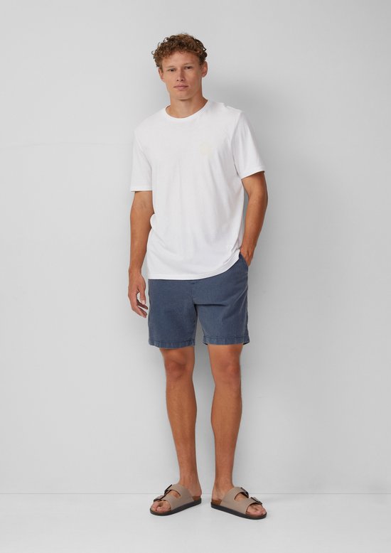 QS Bermuda Uomo, Vestibilità Normale, Con Tasche E Passanti Per Cintura, Beige - 4