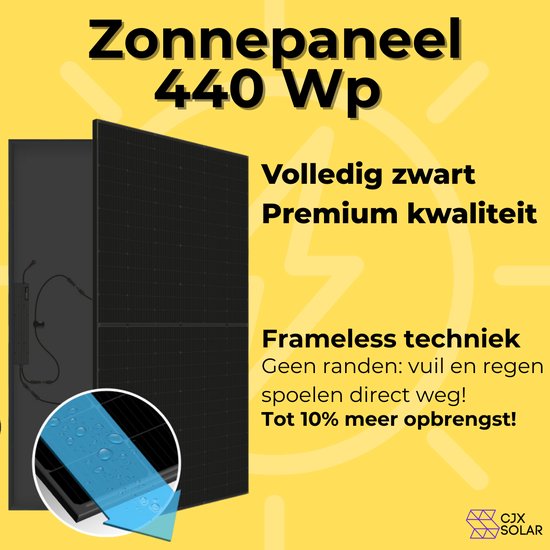 Zonnepanelen met Stekker - Zonnepanelen Compleet Pakket - Plug & Play - inclusief omvormer - 840 watt - Fullblack van Ecoplex Energy — afbeelding 3