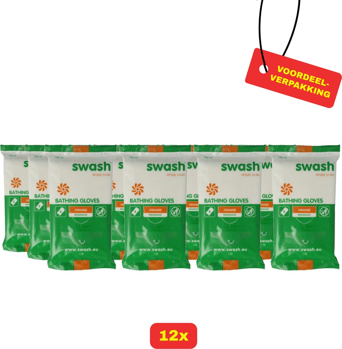 Swash Washandjes - Geparfumeerd - 12x 5-pack voordeelverpakking
