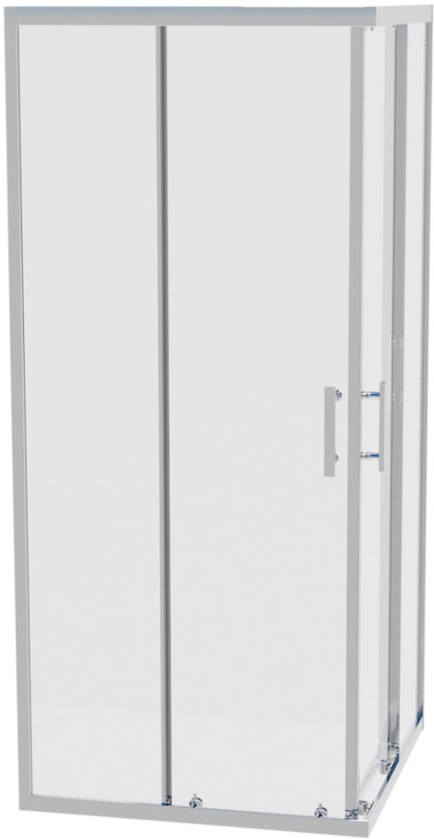 LINEA UNO - Krevo 90 x 90 - Chroom - Douchecabine - - Nano coating - Easy Clean - Douchewand - 131090