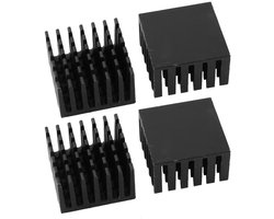 Top 10 Computercomponenten en Accessoires 2026: Sourcing Map aluminium heatsinks 25 x 25 x 15 mm, 4 stuks