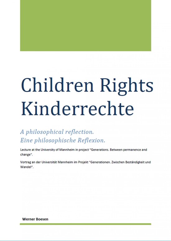 Children Rights - Kinderrechte - cover