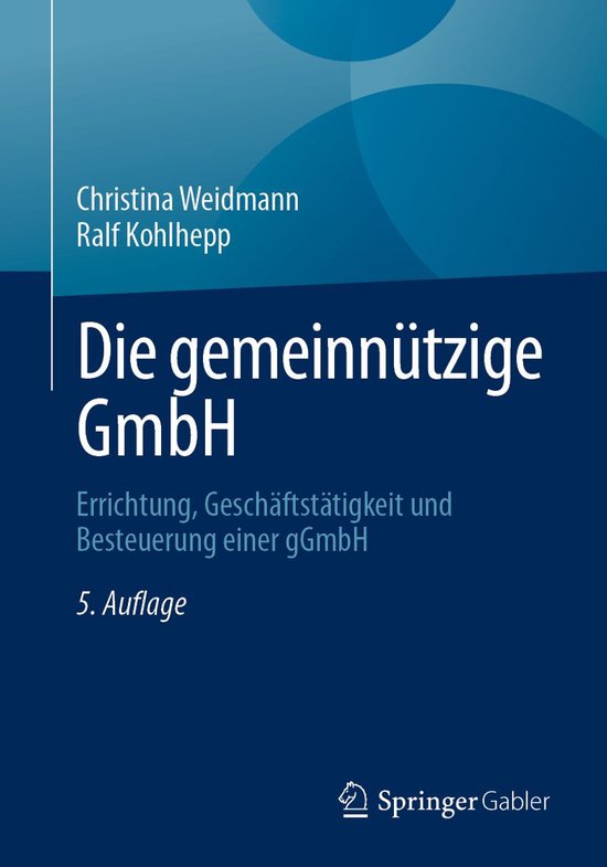 Business and Economics (German Language) - Die gemeinnützig ... - cover