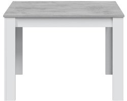 Eettafel - CLOE - Rechthoekig - Wit Artik / Beton - 109 x 67 x 78 cm